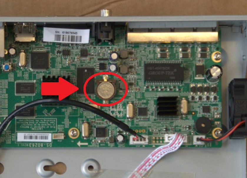 Thay pin CMOS và thiết lập lại ngày giờ cho đầu ghi Hikvision để tránh reset thời gian